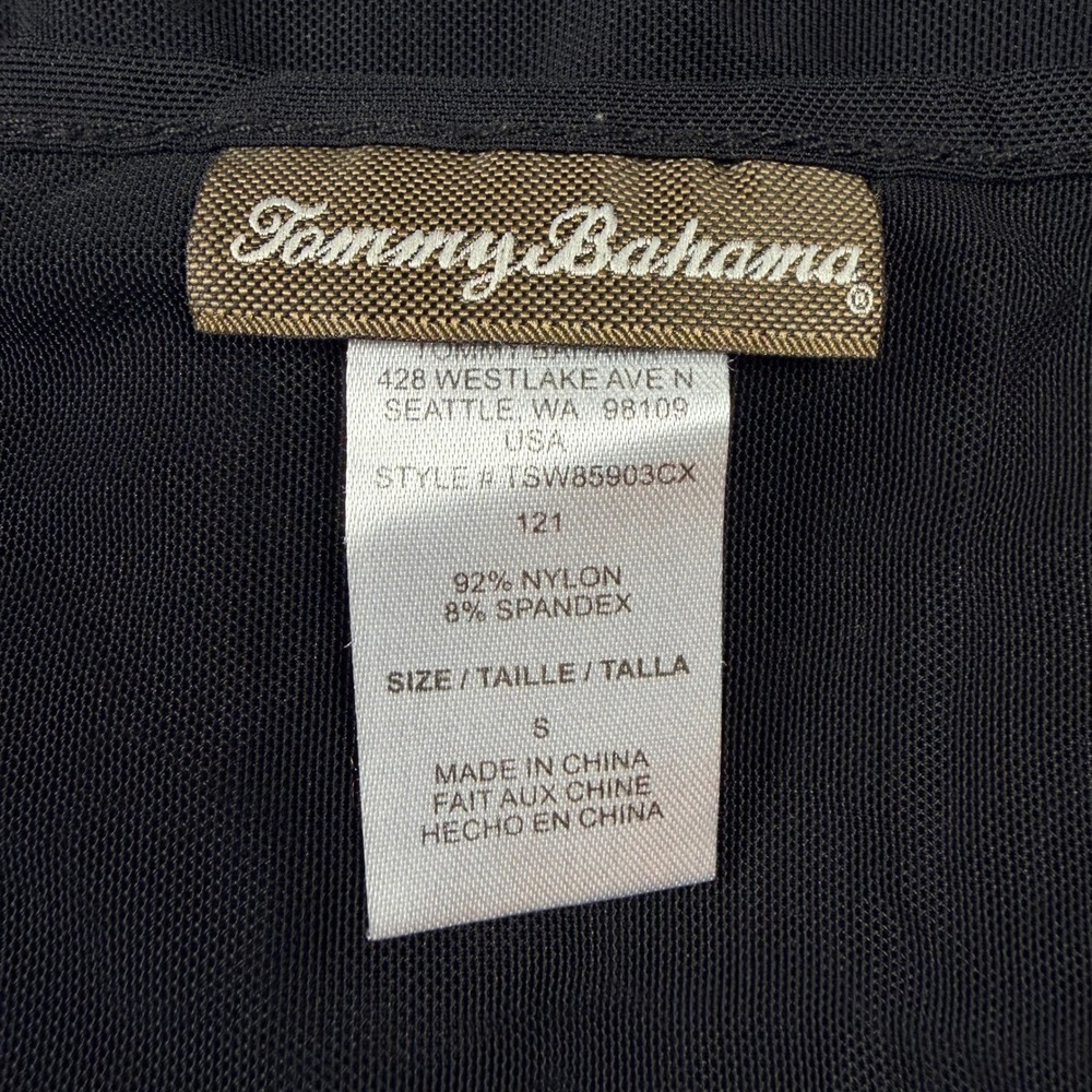 Tommy Bahama Swim Cover Up Womens Small Black NWOT‎ Sheer Mesh TSW85903CX - Picture 5 of 7